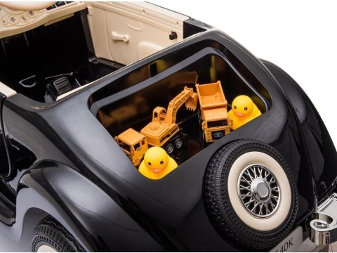 Auto Na Akumulator Mercedes 540K Klasyk Premium Światła LED MP3 Czarny
