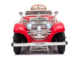 Auto Na Akumulator Mercedes Benz 540K Klasyk Premium LED MP3 Czerwony