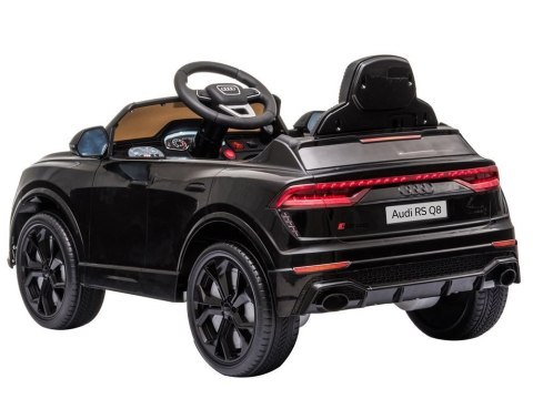 Samochód na akumulator Audi RS Q8 Światła LED MP3 Pilot Czarny