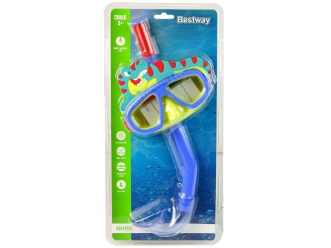Maska Do Nurkowania Z Rurką Zwierzątka Niebieska Bestway 24059