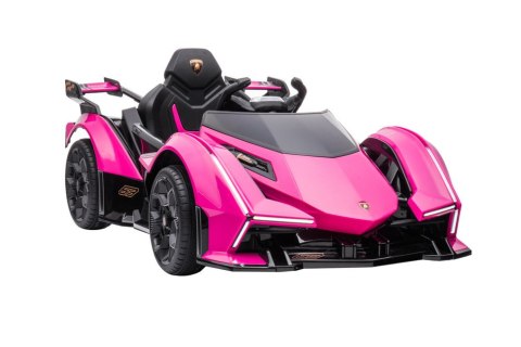 Samochód Na Akumulator Lamborghini GT HL528 Światła LED MP3 Pilot Rózowy