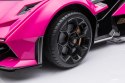 Samochód Na Akumulator Lamborghini GT HL528 Światła LED MP3 Pilot Rózowy