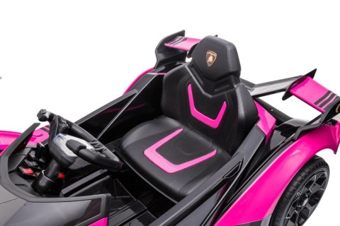 Samochód Na Akumulator Lamborghini GT HL528 Światła LED MP3 Pilot Rózowy