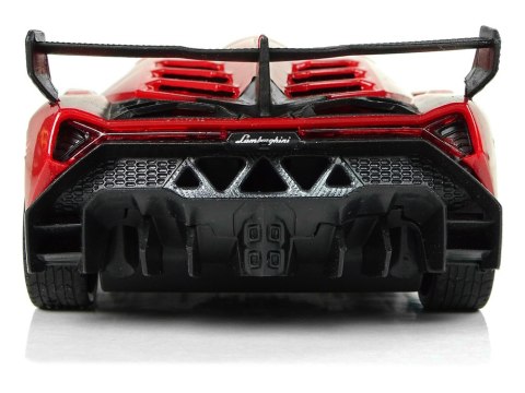 Auto Zdalnie Sterowane RC Lamborghini Veneno Z Kierownicą Czerwone 1:24