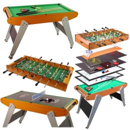 Ruchomy Stół Do Gier 8w1 Piłkarzyki Bilard Kręgle Hokej Ping Pong Curling