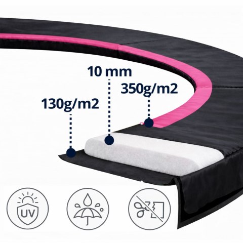 Osłona na sprężyny do Trampoliny Sport Max 8ft Czarno-Różowa