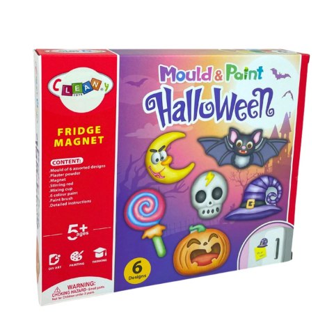 Zestaw Kreatywny DIY Halloween Magnesy Odlewy Gipsowe Dynia