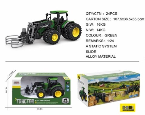 Traktor z Turem Obejmą na Bale ST