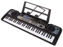 Keyboard z Mikrofonem Instrument Muzyczny Dla Dzieci Czarny
