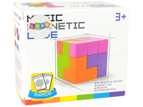 Kostka Logiczna Do Układania Magnetyczna Dwustronne Karty 108 Wyzwań