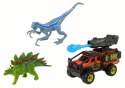 Dinozaury Figurki Zestaw Auto Rakieta Niebieski
