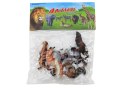 Zestaw Figurki Zwierząt Wiewiórka Surykatka Mrówkojad Lis Lemur 5 Szt.