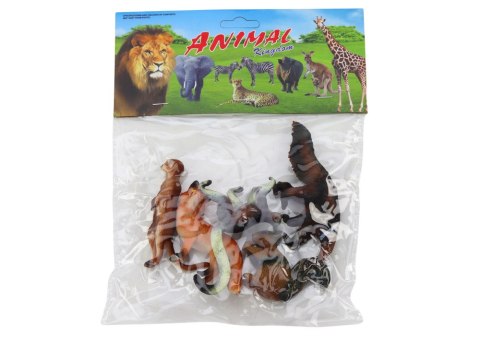 Zestaw Figurki Zwierząt Wiewiórka Surykatka Mrówkojad Lis Lemur 5 Szt.
