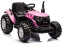 Traktor Na Akumulator HC-306 Różowy 24V