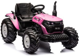 Traktor Na Akumulator HC-306 Różowy 24V