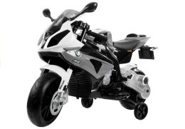 Motor Na Akumulator BMW S1000RR Dla Dzieci Srebrny Trójkołowy