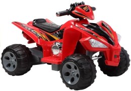 Quad Pojazd Na Akumulator Dla Dziecka Terenowy Światła LED MP3 Czerwony
