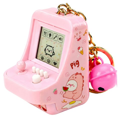 Gra Elektroniczna Tetris Kieszonkowa Brelok Różowa