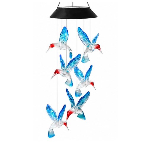 Lampka Solarna Kolibry Ptaki LED Kolorowe