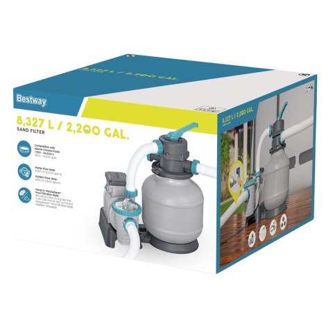 Pompa Piaskowa Do Basenu Filtrująca Timer 8327L/h Bestway 58499