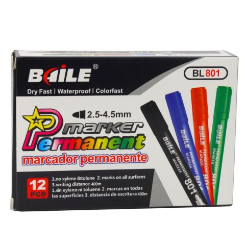 Marker Permanentny Wodoodporny Niebieski 2,5-4,5 mm