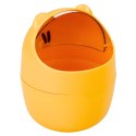 Mini Kosz Miś Na Biurko Stolik Pomarańczowy 1L 16cm