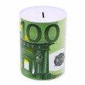 Metalowa Skarbonka Puszka Banknot 50, 100, 500 Euro 16,5 x 12cm