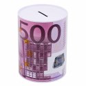 Metalowa Skarbonka Puszka Banknot 50, 100, 500 Euro 16,5 x 12cm