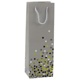 Torba Prezentowa Na Butelkę Wino W Kropki 36 x 12 x 9cm