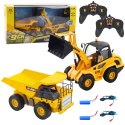 Zestaw Ładowarka Spychacz Wywrotka 1:24 Zdalnie Sterowane RC 2w1