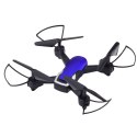 Dron Sześcioosiowy Żyroskop Światła LED Obrót 360° Niebieski