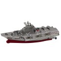 Statek Militarny Łódź Zdalnie Sterowana RC Srebrna