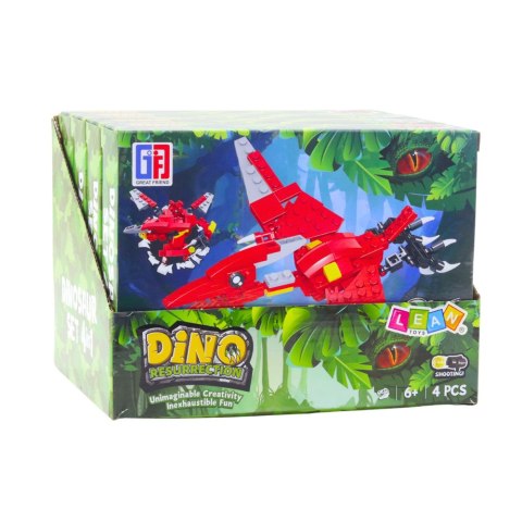 Klocki Konstrukcyjne Zestaw Dinozaur Robot 2w1 145-161 el. Mix