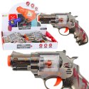 Pistolet Zabawkowy Rewolwer Magazynek Z Kulkami Światła Dźwięki