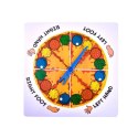 Aktywna Gra Zręcznościowa Rodzinna Pizza Mata Tarcza Losująca
