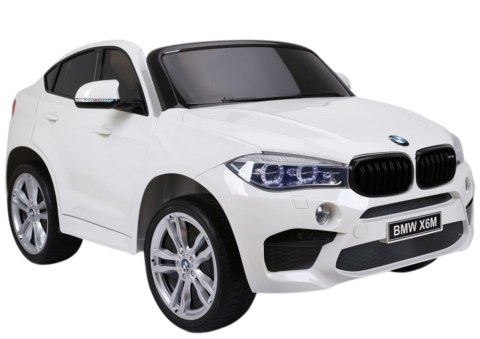 Auto Na Akumulator NOWE BMW X6M SUV Światła LED MP3 Pilot Białe