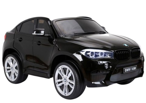 Auto Na Akumulator Nowe BMW X6M SUV Światła LED MP3 Czarne Lakierowane