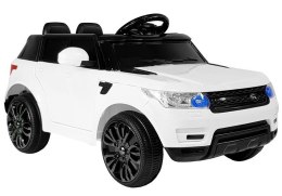 Auto na Akumulator HL1638 Dla Dzieci Światła LED MP3 Pilot Biały