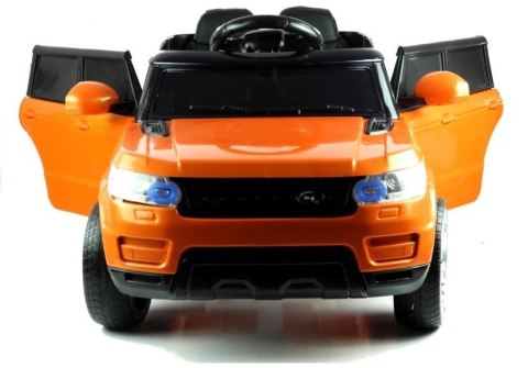 Auto na Akumulator HL1638 Dla Dzieci Światła LED MP3 Pilot Pomarańczowe