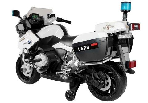 Motor na Akumulator BMW R1200 Policja Światła LED Dźwięki Biały