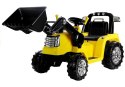 Traktor Koparka Na Akumulator ZP1005 Dla Dzieci Z Ruchomą Łyżką Żółta