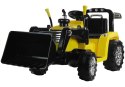 Traktor Koparka Na Akumulator ZP1005 Dla Dzieci Z Ruchomą Łyżką Żółta