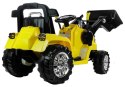 Traktor Koparka Na Akumulator ZP1005 Dla Dzieci Z Ruchomą Łyżką Żółta