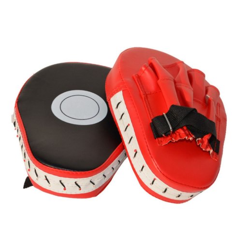 Tarcza Treningowa Rękawica Pad Kick Boxing Łapa Trenera Czerwona