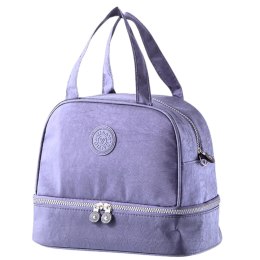 Torba Termiczna Izolacyjna Śniadaniowa Pas z Regulacją Fioletowa 27cm