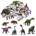Zestaw Naklejek Dla Dzieci Z Dinozaurami 4-7cm 50szt