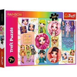 Puzzle - 200 - Przyjaźń Rainbow High - Trefl 13289