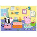 Puzzle - 4w1 (12,15, 20, 24) - Wspomnienia z wakacji - Świnka Peppa - Trefl 34359