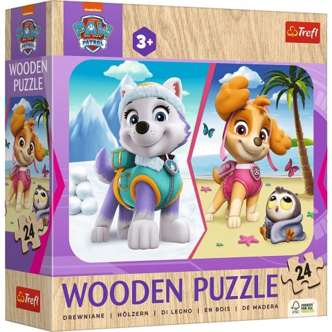 Puzzle Drewniane - 24 - Dziewczęcy Psi Patrol - Trefl 20266