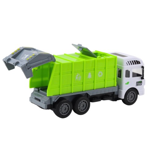 Śmieciarka RC Zdalnie Sterowana Światła Zielona 1:24